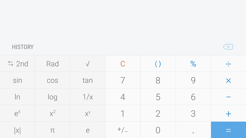 Samsung Calculator Screen 3