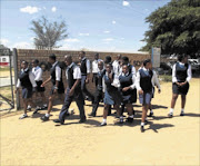 SCHOOL TIME: Some of the pupils  of Kgononyane Secondary School in Southey, Ganyesa, North West.  PHOTO: BOITUMELO TSHEHLE