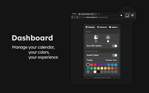 Calendar Dark Mode