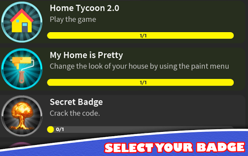 Home Tycoon Roblox Secret Badge