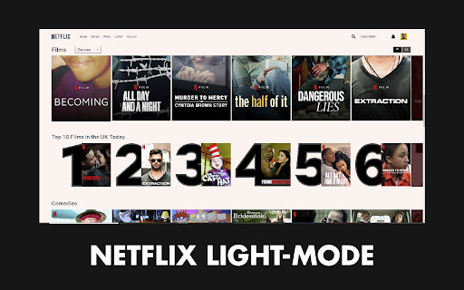 Netflix Light Mode