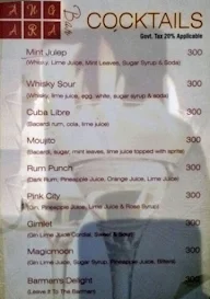 Angara Bar menu 3