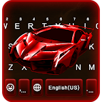 Cover Image of Download Red Racing Sports Car Keyboard Theme 1.0 APK