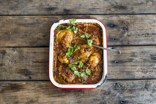 Easy chakalaka chicken casserole.