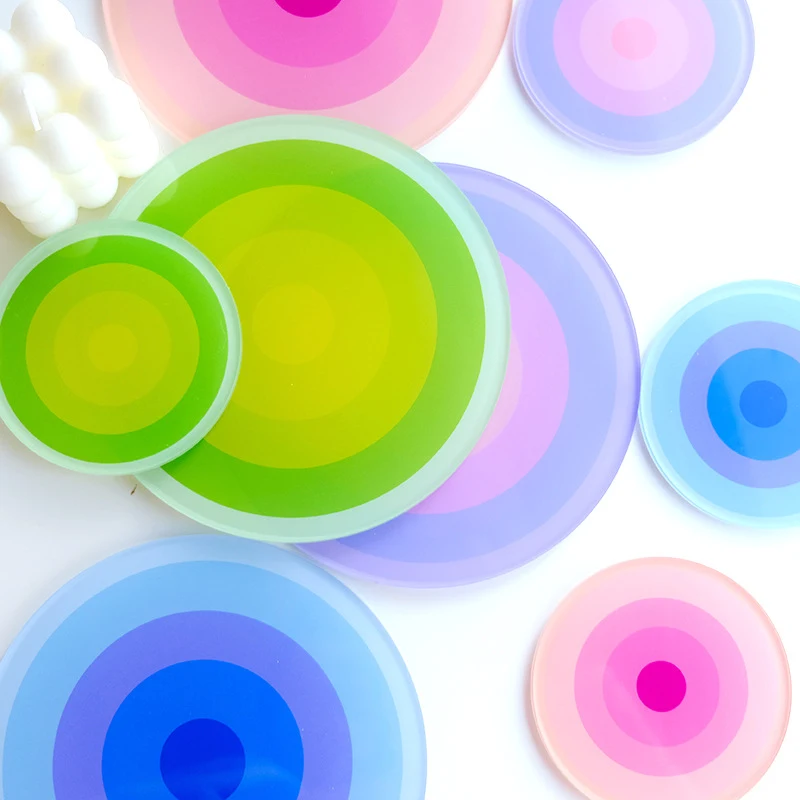Dessous de Verre Épais en Acrylique avec Isolation Thermique pour Aromathérapie Protège et Profite des Arômes en Toute Sécurité