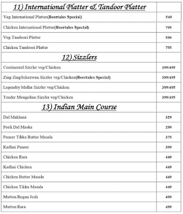 Food Fresho menu 