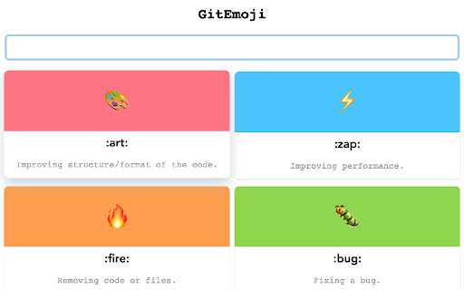 GitEmoji- emoji for git commit message