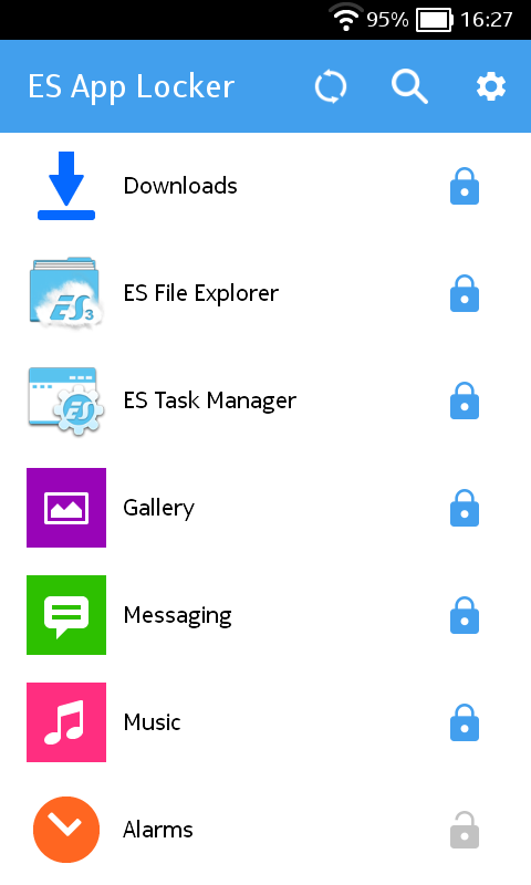    ES App Locker- screenshot  