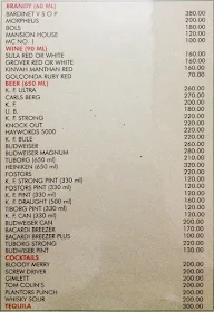 Park View Restaurant menu 1