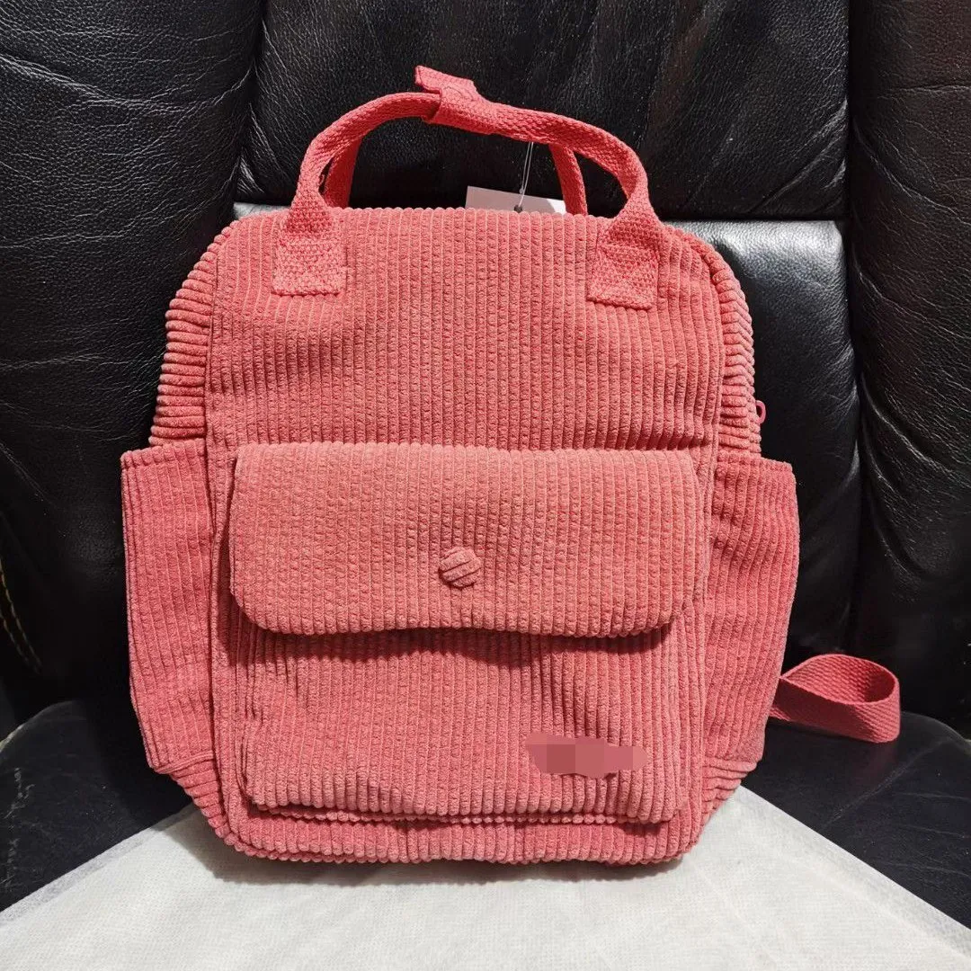 Title 5, Mochila Infantil Corduroy Portátil Resistente à...