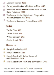 Bougie menu 2