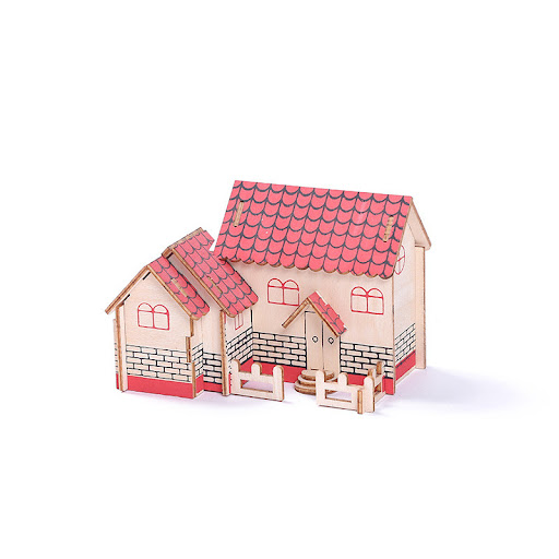 Title 5, 3D Three-dimensional Puzzle Plywood Handmade DI...