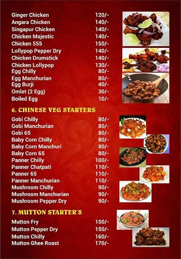 Trupthi Restaurant menu 