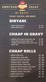 Amritsari Chaap Di Hatti menu 2