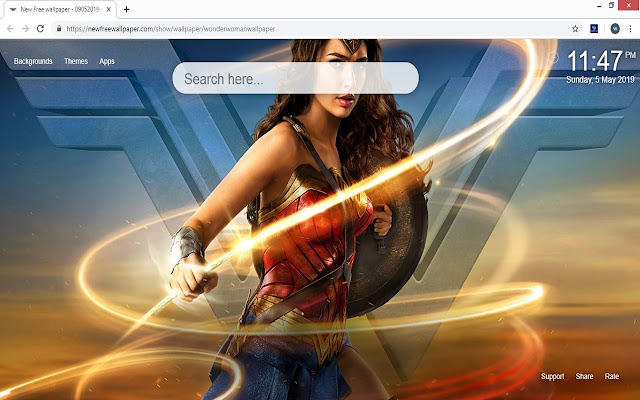 Wonder Woman Taustapilt HD New Tab Teemad