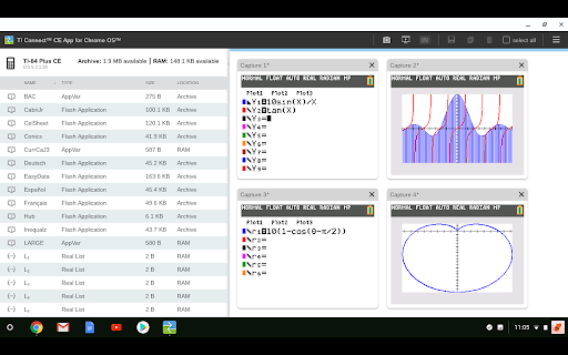 TI Connect CE App for Chrome OS