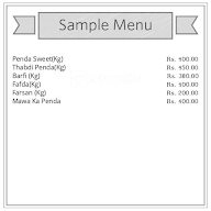 Shiv Dairy Farm & Sweet menu 1