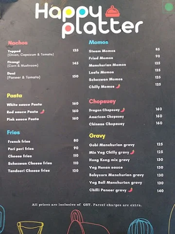 Happy Platter menu 