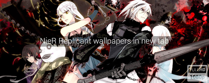 NieR Replicant Wallpapers New Tab marquee promo image