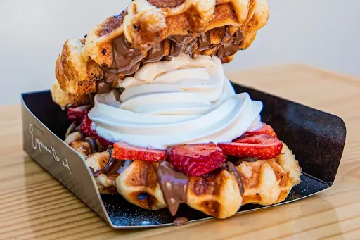 Vanilla Ice Cream Waffle