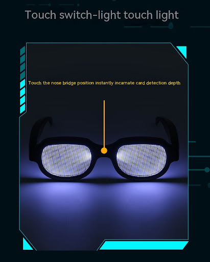 Title 2, New LED Goggles Luminous Glasses