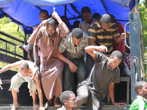 Youth arrested at Masjid Musa arrive at Shanzu law courts