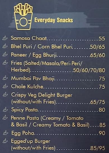 Chai Shots menu 