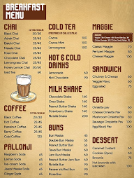 Bun Tea menu 1