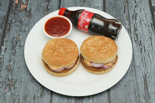 2 Aloo Tikki Burger & 1 250ml Cold Drink