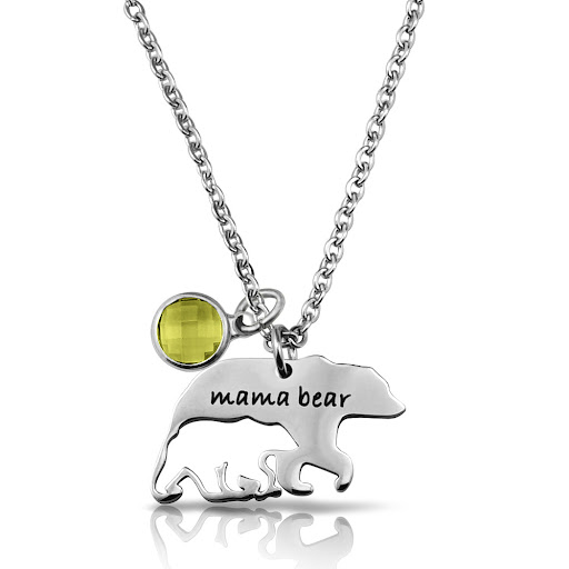 Title 3, RVS Sieraden Ketting Moeder Beer. Een ontroeren...