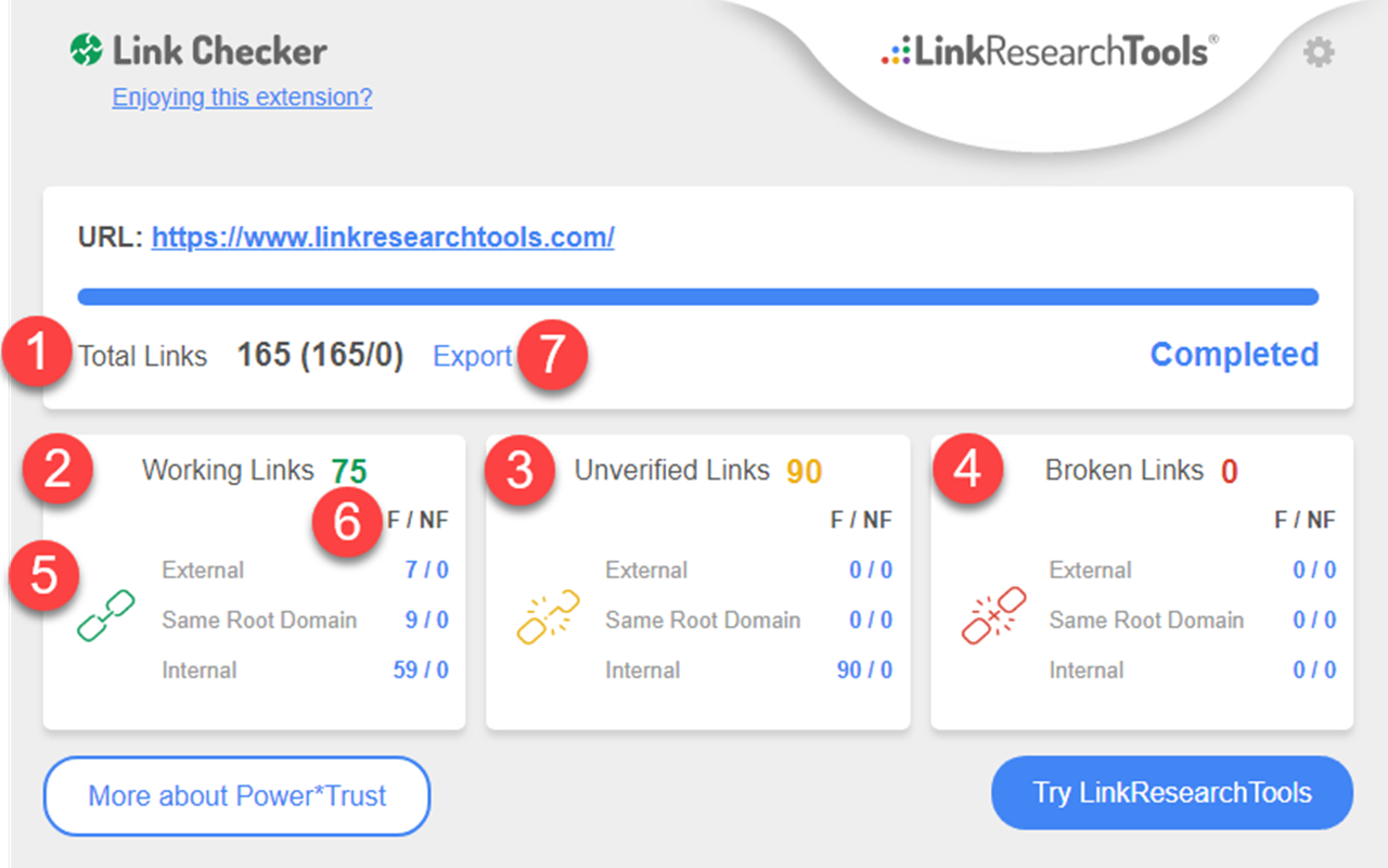 Free Backlink Checker by LRT Preview image 0