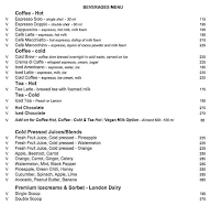 La Forno Cafe menu 1