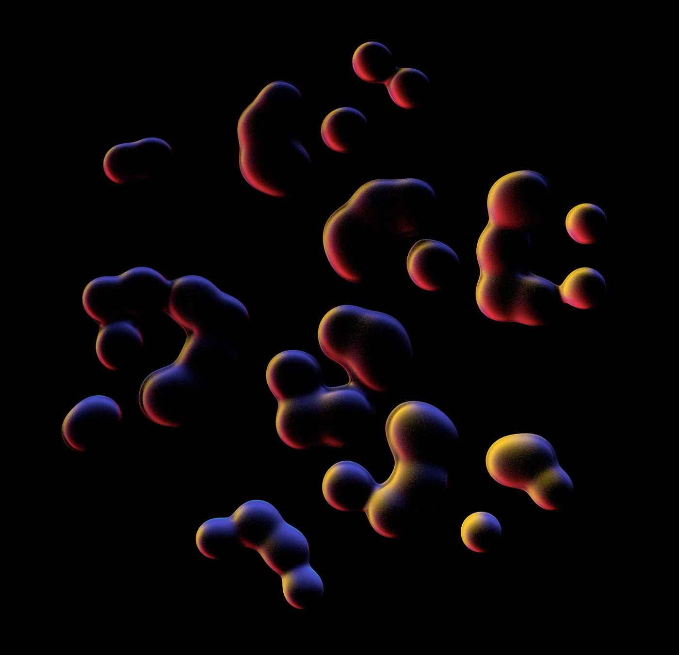 cientific gradients Liquid metaballs noise polsola Retro science