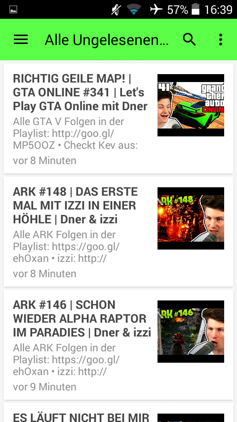 Android application Dner screenshort
