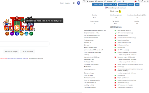 GreenIT-Analysis chrome extension