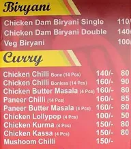 Jayaka Biryani menu 1