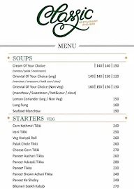 Classic Restaurant & Bar menu 8