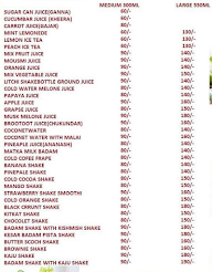 Masala Juice & Shake menu 1