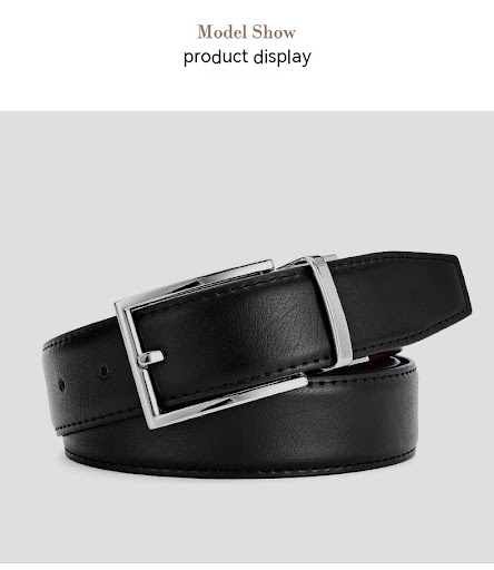 Title 9, Mens Rotating Pin Buckle Genuine Leather Belt ...