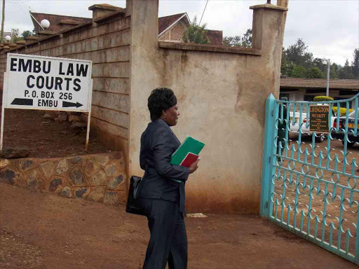 The entrance to Embu law court. /FILE