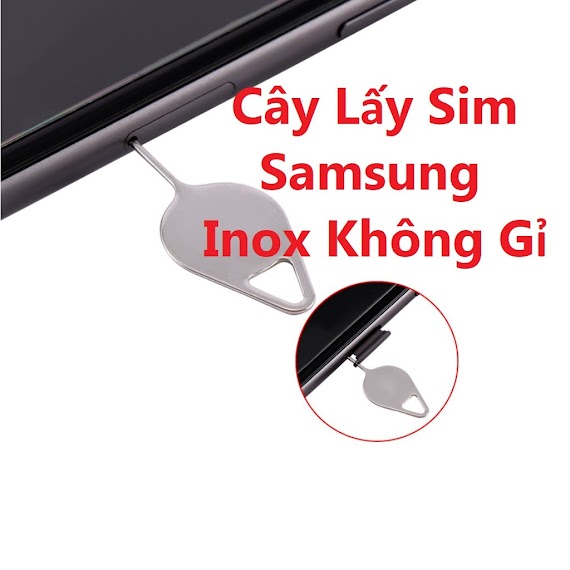 1 Chiếc Que Chọt Sim Samsung Inox Không Gỉ - Nhỏ Gọn Và Bền Bỉ - Dễ Dàng Mang Theo, Gắn Móc Chìa Khóa, ...