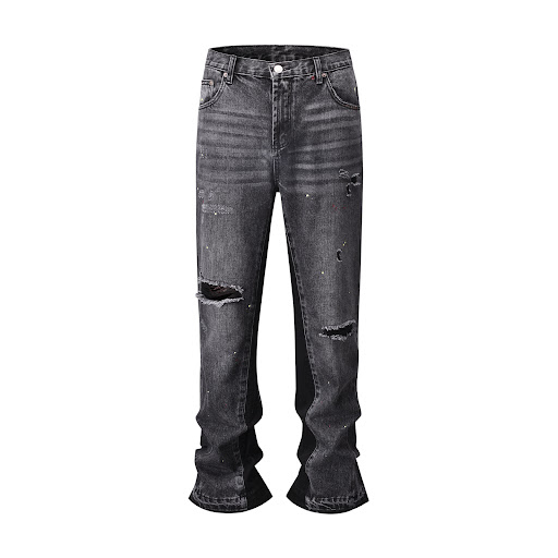 Title 4, 3D Cutting Loose Baggy Ripped Cat Beard Bootleg...