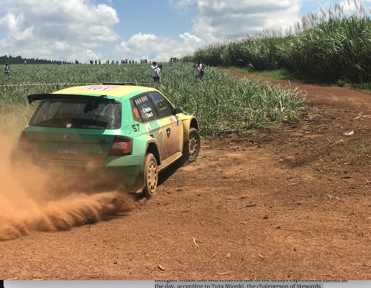 Karan Patel during the Pearl of Africa Uganda Rally in Jinja