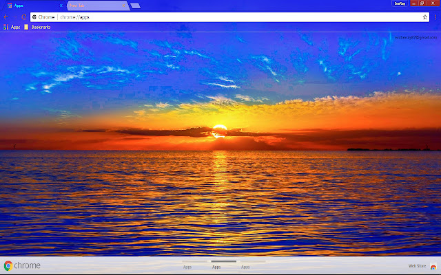 Colorful Horizon Nature Summer Sunset chrome extension