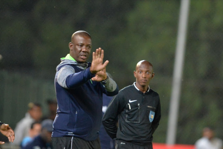 Baroka FC caretaker coach McDonald Makhubedu during the Absa Premiership match against Bidvest Wits at Bidvest Stadium on March 02, 2018 in Johannesburg, South Africa.