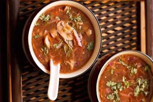 Hot & Sour Chicken Soup With Mushrooms