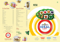 Pabba's Ideal Cafe menu 3