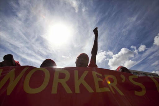 Numsa members during a strike. File photo