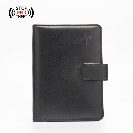 Title 9, Anti-theft Swipe Passport Leather Ticket Clip B...