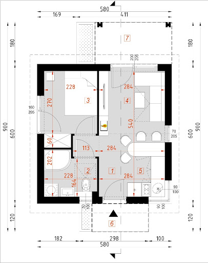 D308 - Rzut parteru